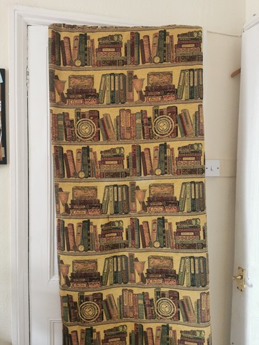 Vintage curtain book - book, bookshelf
