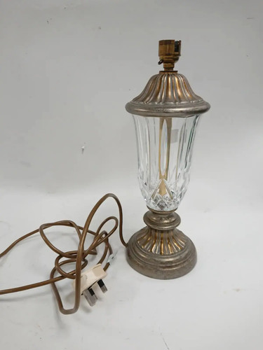 Vintage cut glass - &, metal