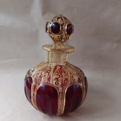 Antique moser perfume bottle - moser,