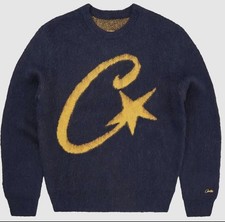 Navy Knitted Corteiz Jumper/sweater Knitwear Unisex Size Medium,Good For Winter