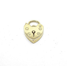 9ct Gold Padlock Working Plain