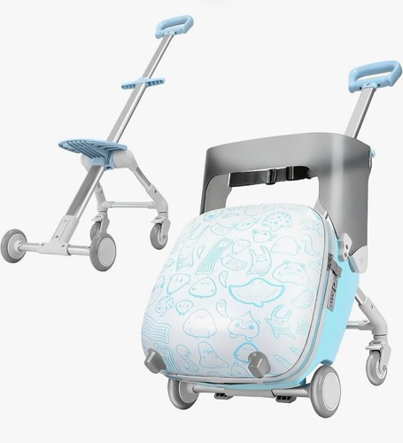 Kids ride luggage with - ride-on,