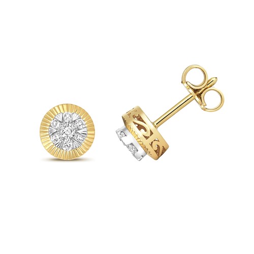 Diamond stud earrings 9ct - earrings,