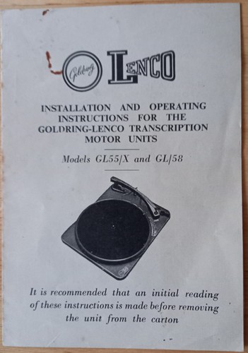 Goldring lenco x 58 - lenco,