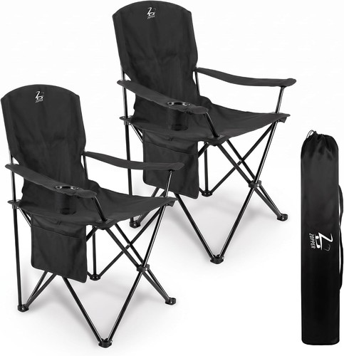 Folding camping chairs black - chairs,,