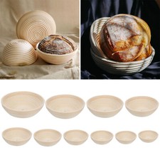 Round Bread Proofing Basket Sourdough Banneton Proving Basket Rattan 4-10 inch