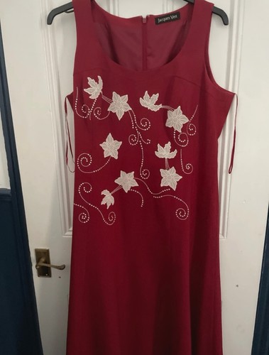 Jacques vert long red dress - vert,