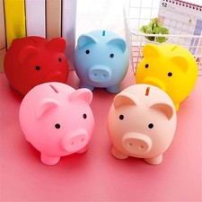 Cute Piggy Bank Saving Coins Money Box Cash Fund Gift Pig Children Kids Toy