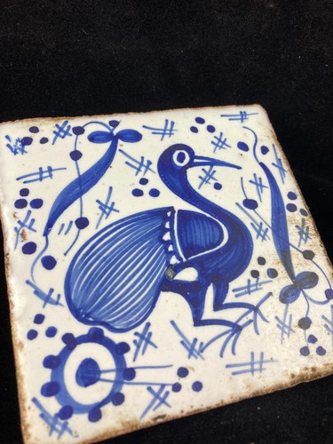 Vintage hand painted bird - vintage, hand-painted