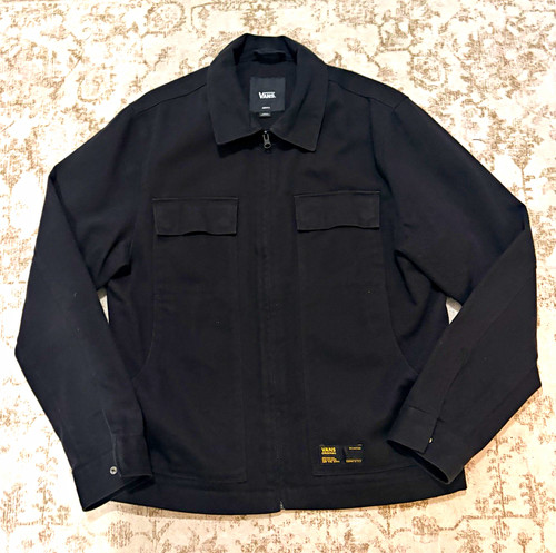 Vans men black zip up - vans, men’s