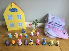 Peppa Pig Toy Bundle, House, Figures, Molly Mole, Gabriella, Single Bedding Set