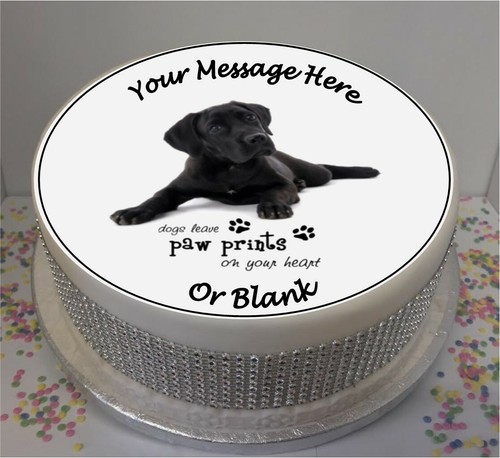 Personalised black labrador - black,