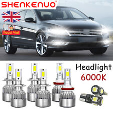For VW Passat CC 2008-2012 Xenon White 50w LED Headlight Fog Side Light Bulbs
