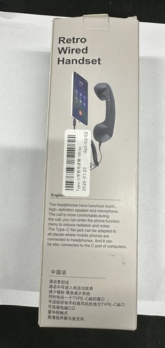 Retro phone handset wired for - retro,