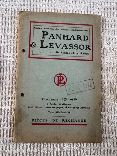 1922 panhard levassor 15 hp - 1922,