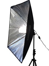Fovitec StudioPRO Lighting Equipment 50x70 EZ Setup Softbox Pair + Daylight Bulb