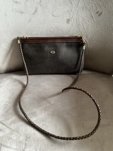 Vintage brown pebbled leather - pebbled,
