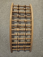 Wooden Shiatsu Spinal Rack Back Stretcher Massage Roller Pain Relief Orthopaedic