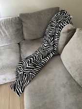 Velvet Zebra Print Throw