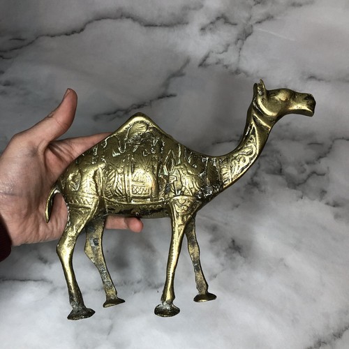 Brass camel large decorative - brass,