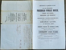 Antique Conditions of Sale an Old Established Freehold, 1840, 48.5 x 38 cm. 