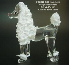 Glass DOG POODLE Collectable