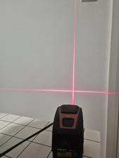 Cross Line Laser Level Self Levelling Tilt Mode Red Beam IP54 Case & Batteries