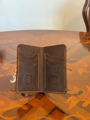 Genuine waxed leather handmade - genuine,
