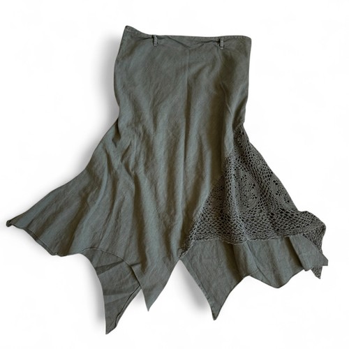 Vintage assymetrical hem army