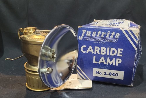 Justrite brass carbide lamp - brass,