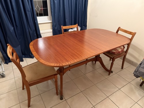 1980s oval extendable - extendable, wooden