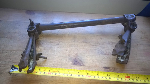 Vintage pipe clamp holder - pipe,