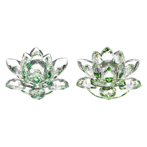 2pcs crystal lotus flower - 2pcs,