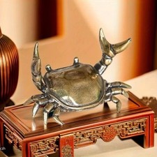 Brass Crab Animal Statue Small