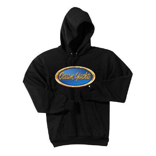 Ocean yachts black hoodie - ocean,