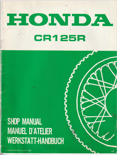 1987 1988 honda cr125r - honda,