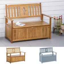 2 Seater Wood Garden Storage