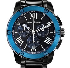 Swiss Made Men's Chronograph Watch Saint Honore 88613377NDRA Brand New