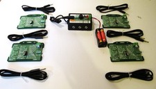 Morse code practice sounder with 4 keys and leads -Scouts Ham clubs schools
