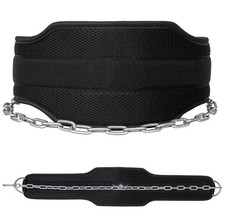 Best Heavy Duty Dipping Belt 15 CM Back Weight Lifting Dip Belt with 92 CM Chain