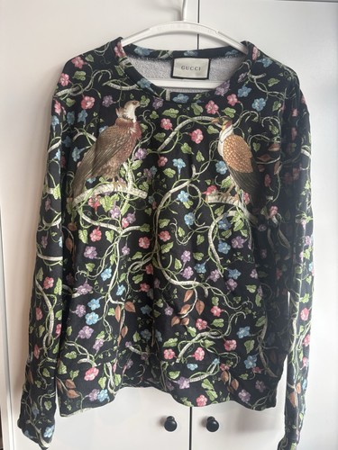 Gucci floral embroidered bird - gucci,