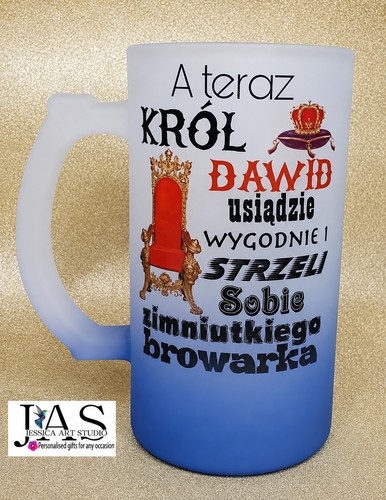 Personalised king beer mug - king,