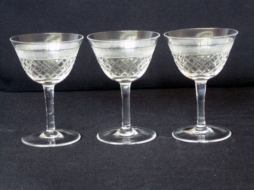 Antique edwardian wine cut - x,