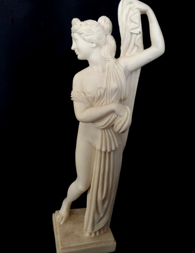Alabaster figurine ancient - alabaster,