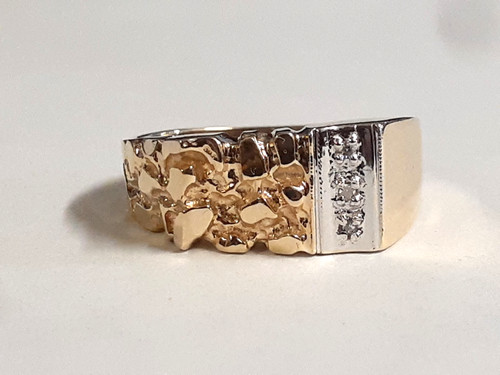 10k two tone gold men - (ri4), men's