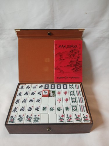 Mahjong set 148 green - mahjong,