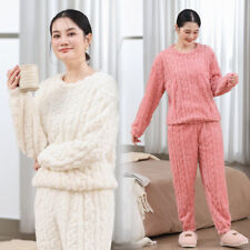 Thermal Warm Winter Pyjamas Set Soft Women Ladies Sleepwear Girl Nightwear Pjs