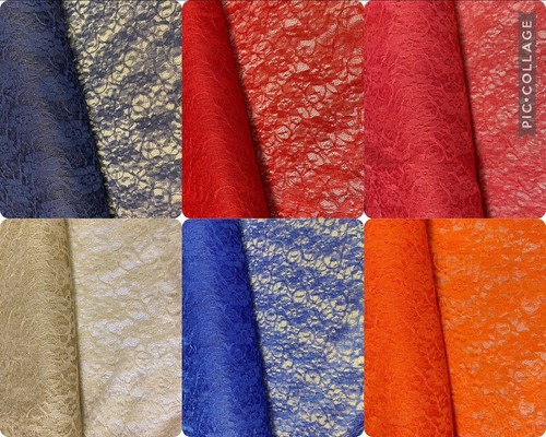 Floral one side - side, lace