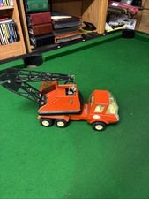 Vintage Red Crane Tonka Toy