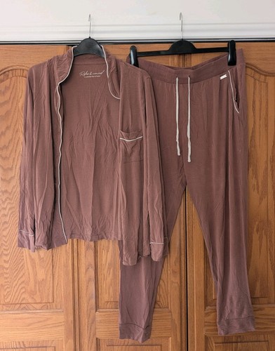 Ladies brown pyjama set - f&f,